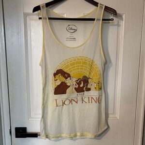 Disney The Lion King Yellow and Brown Tank Top